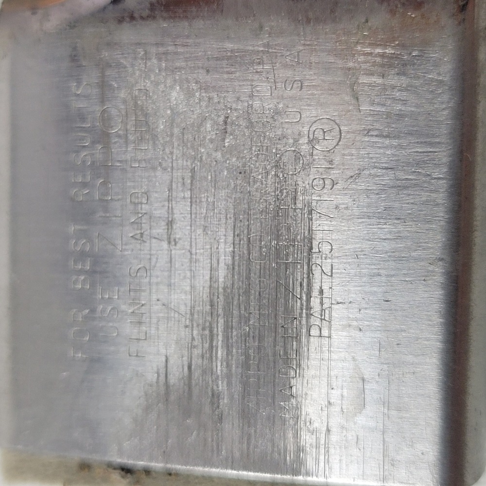 Vintage Zippo Chrome Lighter Bradford PA Pat 2517191 Windproof 1965 - Picture 10 of 11